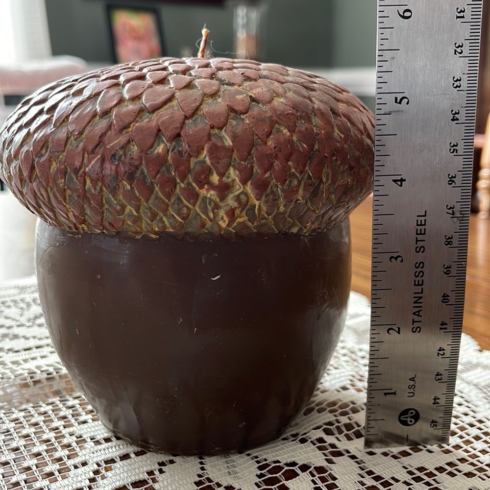 Candle acorn shaped